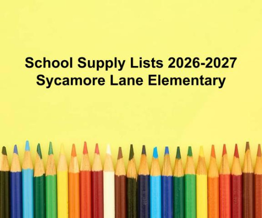 School Supply Lists 2026-2027