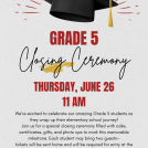 Grade 5 Closing Ceremony