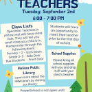 Meet the Teacher & Curriculum Night